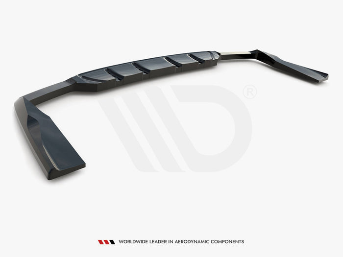 Mercedes-AMG GLC 63 Coupe C253 Facelift Rear Splitter (Vertical Bars) - Maxton Design