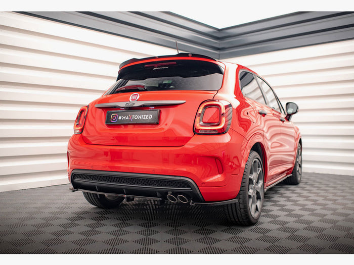 Fiat 500X Sport Mk1 Facelift Central Rear Splitter (Vertical Bars) - Maxton Design