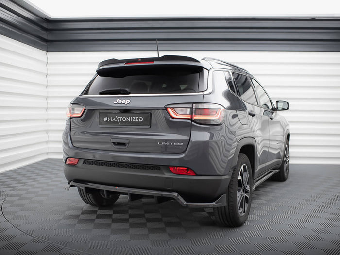 Jeep Compass Limited Mk2 Facelift Central Rear Splitter (Vertical Bars) - Maxton Design