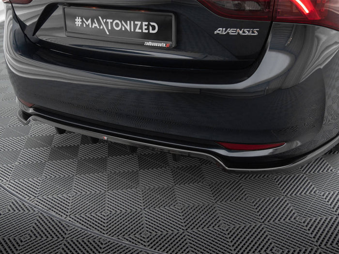 Toyota Avensis Sedan Mk3 Facelift Rear Splitter (Vertical Bars) - Maxton Design