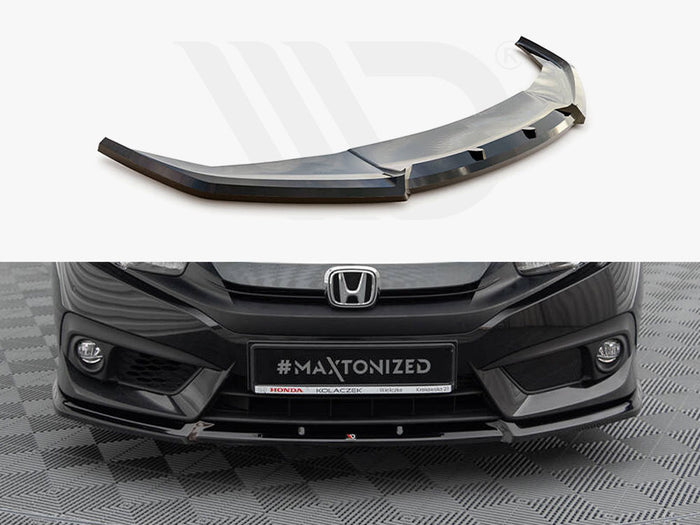 Honda Civic Mk10 Front Splitter V.1 - Maxton Design