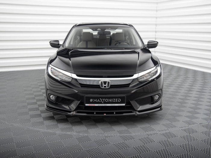 Honda Civic Mk10 Front Splitter V.1 - Maxton Design