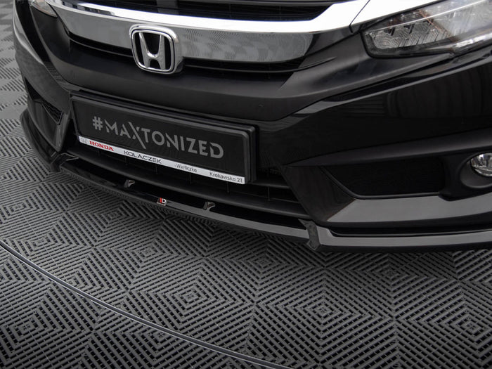 Honda Civic Mk10 Front Splitter V.1 - Maxton Design