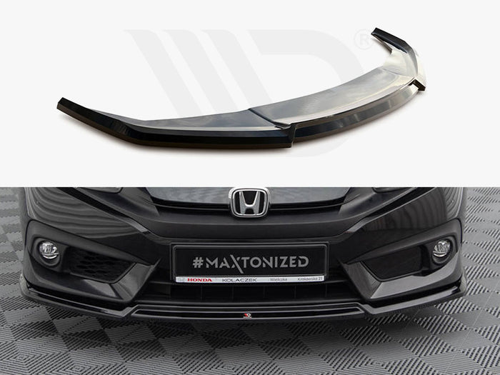 Honda Civic Mk10 Front Splitter V.2 - Maxton Design