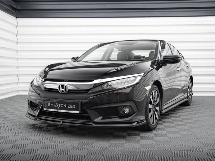 Honda Civic Mk10 Front Splitter V.2 - Maxton Design