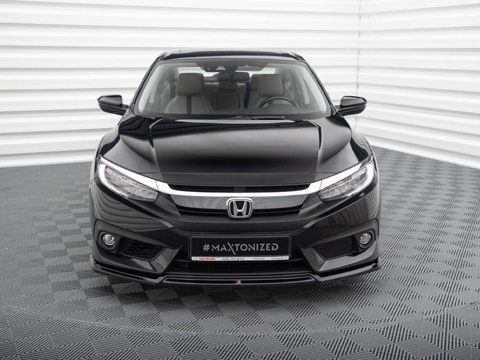 Honda Civic Mk10 Front Splitter V.2 - Maxton Design