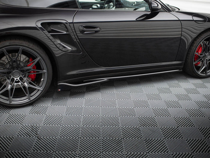 Porsche 911 Turbo 997 Side Skirts Diffusers - Maxton Design