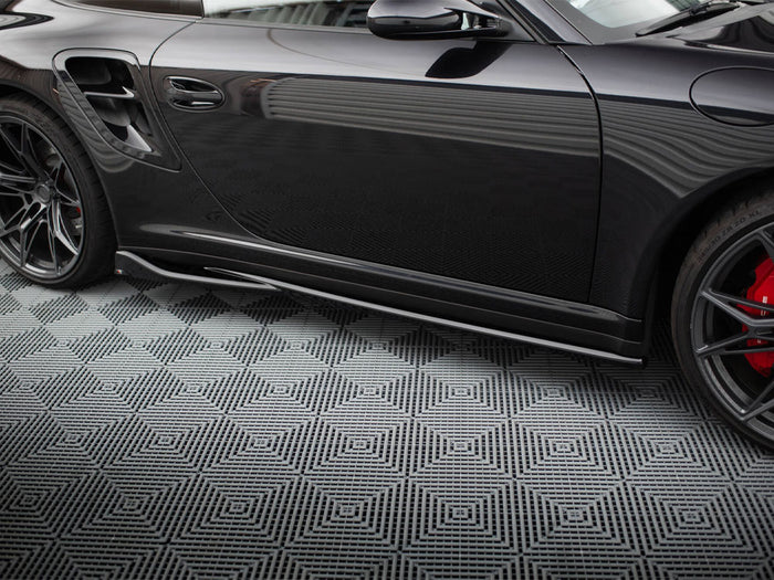 Porsche 911 Turbo 997 Side Skirts Diffusers - Maxton Design