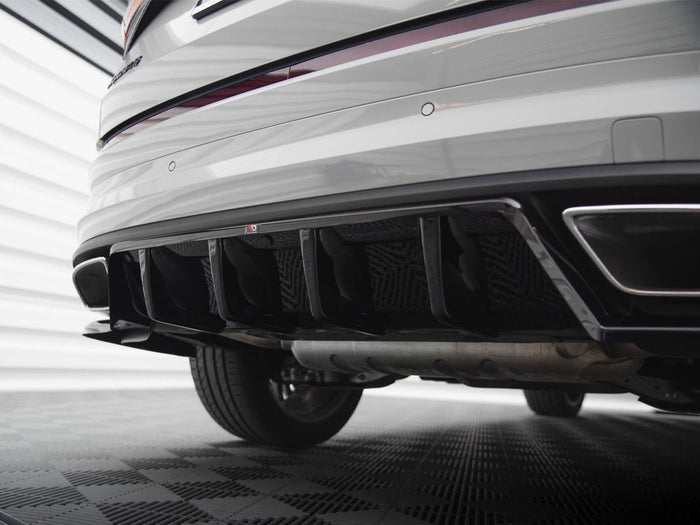 Rear Splitter (Vertical Bars) Skoda Kodiaq RS Mk1 Facelift - Maxton Design