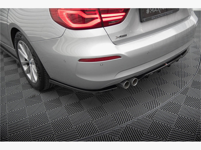 BMW 3 GT F34 Facelift Central Rear Splitter (Vertical Bars) - Maxton Design