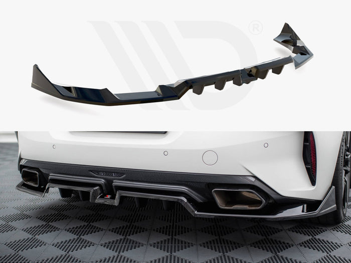 BMW Z4 M40i G29 Central Rear Splitter (Vertical Bars) - Maxton Design
