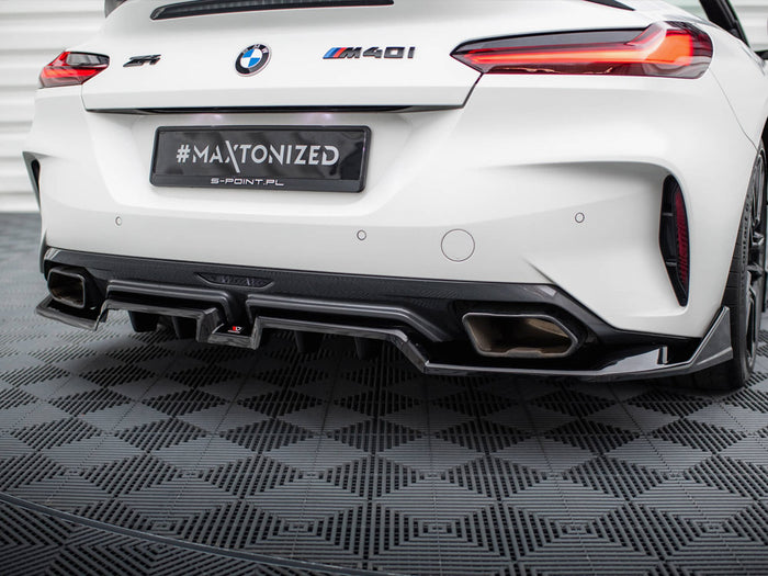 BMW Z4 M40i G29 Central Rear Splitter (Vertical Bars) - Maxton Design