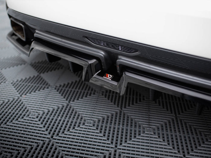 BMW Z4 M40i G29 Central Rear Splitter (Vertical Bars) - Maxton Design