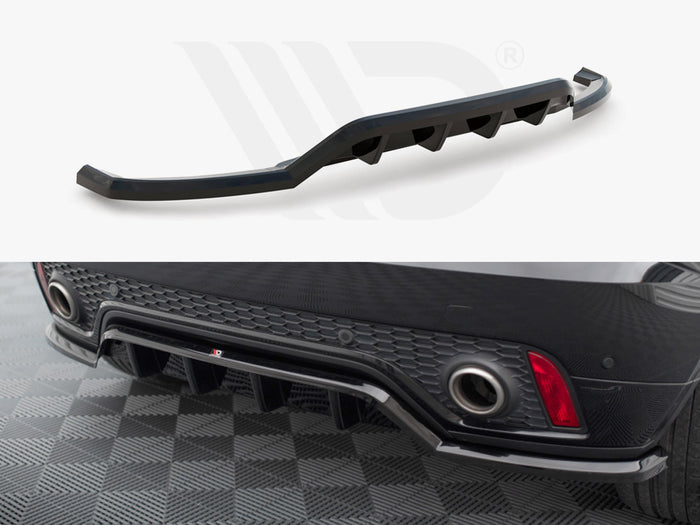 Jaguar E-Pace R-Dynamic Mk1 Central Rear Splitter (Vertical Bars) - Maxton Design