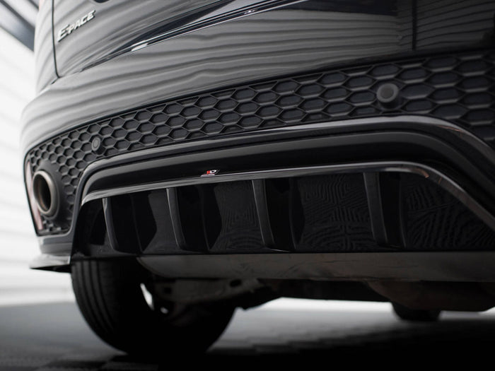 Jaguar E-Pace R-Dynamic Mk1 Central Rear Splitter (Vertical Bars) - Maxton Design