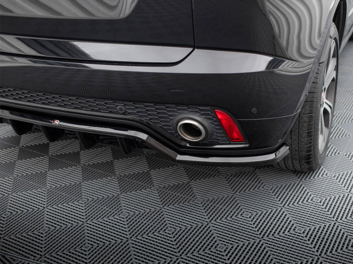 Jaguar E-Pace R-Dynamic Mk1 Central Rear Splitter (Vertical Bars) - Maxton Design