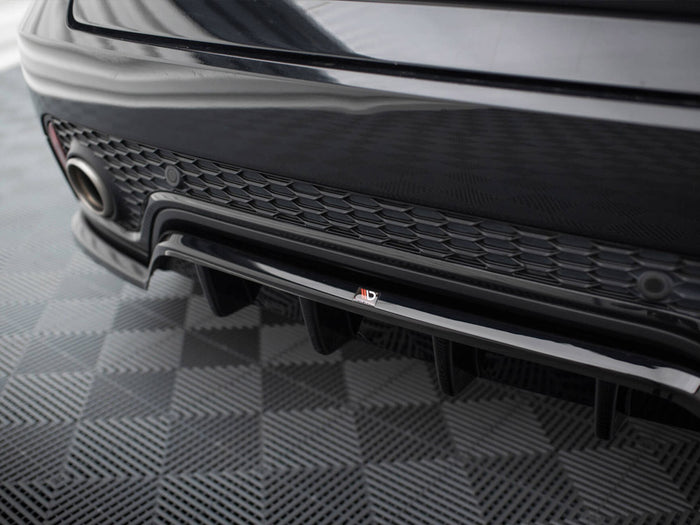 Jaguar E-Pace R-Dynamic Mk1 Central Rear Splitter (Vertical Bars) - Maxton Design
