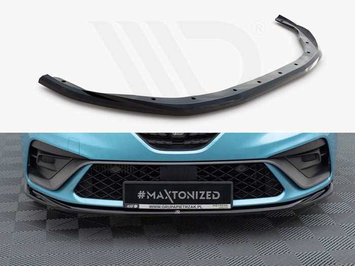 Renault Clio R.S. Line Mk5 Front Splitter V.2 - Maxton Design
