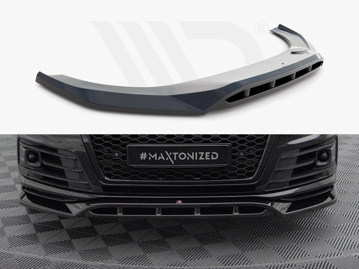 Audi SQ7 / Q7 S-Line Mk2 Front Splitter V.2 - Maxton Design