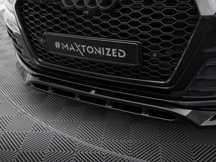 Audi SQ7 / Q7 S-Line Mk2 Front Splitter V.2 - Maxton Design