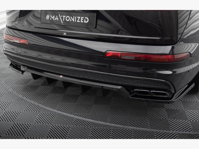 Audi SQ7 Mk2 Central Rear Splitter (Vertical Bars) - Maxton Design
