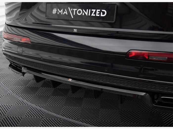 Audi SQ7 Mk2 Central Rear Splitter (Vertical Bars) - Maxton Design