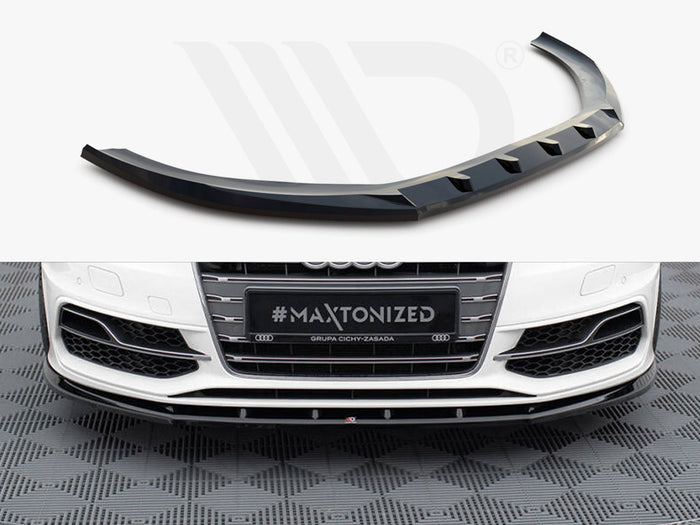 Audi S3 / A3 S-Line Sportback / Hatchback 8V Front Splitter V.1 - Maxton Design