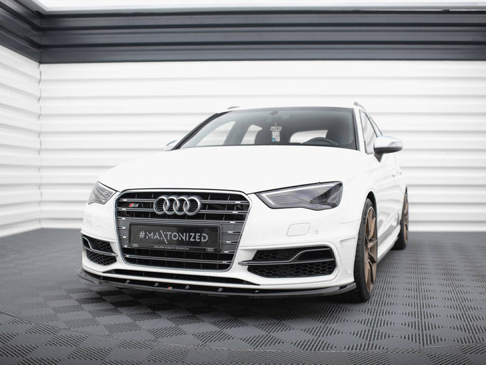 Audi S3 / A3 S-Line Sportback / Hatchback 8V Front Splitter V.1 - Maxton Design