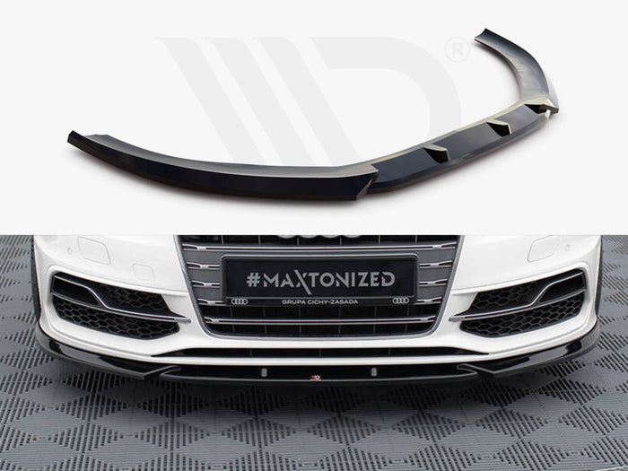 Audi S3 / A3 S-Line Sportback / Hatchback 8V Front Splitter V.2 - Maxton Design