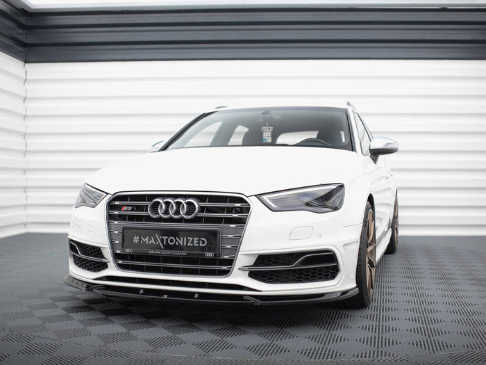 Audi S3 / A3 S-Line Sportback / Hatchback 8V Front Splitter V.2 - Maxton Design
