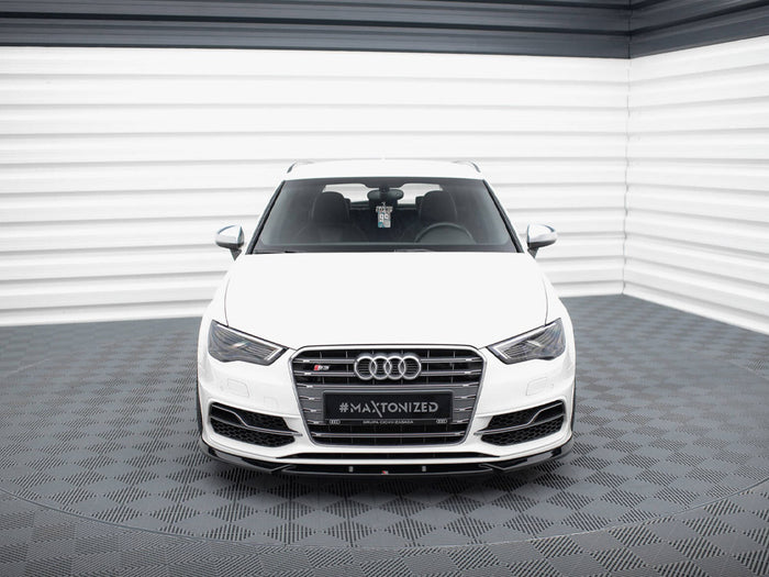 Audi S3 / A3 S-Line Sportback / Hatchback 8V Front Splitter V.2 - Maxton Design
