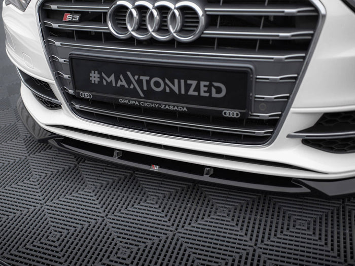Audi S3 / A3 S-Line Sportback / Hatchback 8V Front Splitter V.2 - Maxton Design