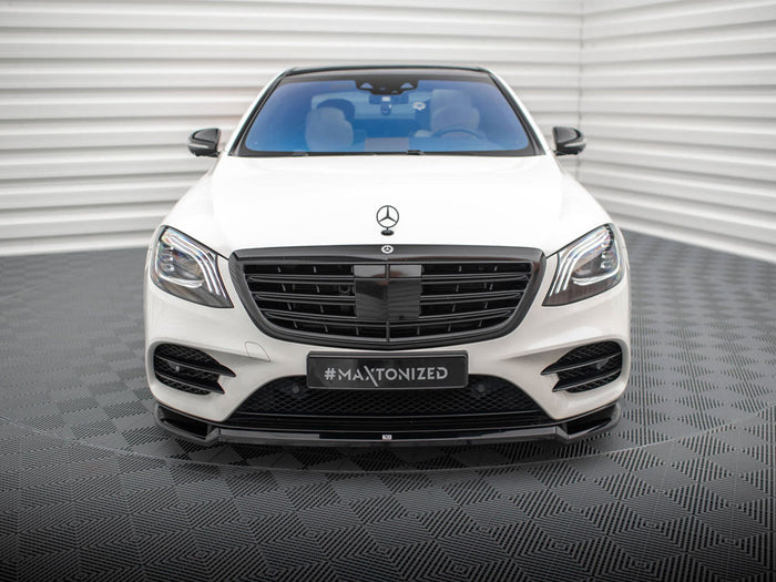 Front Splitter V.1 Mercedes-Benz S AMG-Line W222 Facelift - Maxton Design