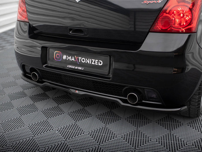 Rear Splitter (Vertical Bars) Suzuki Swift Sport Mk4 - Maxton Design