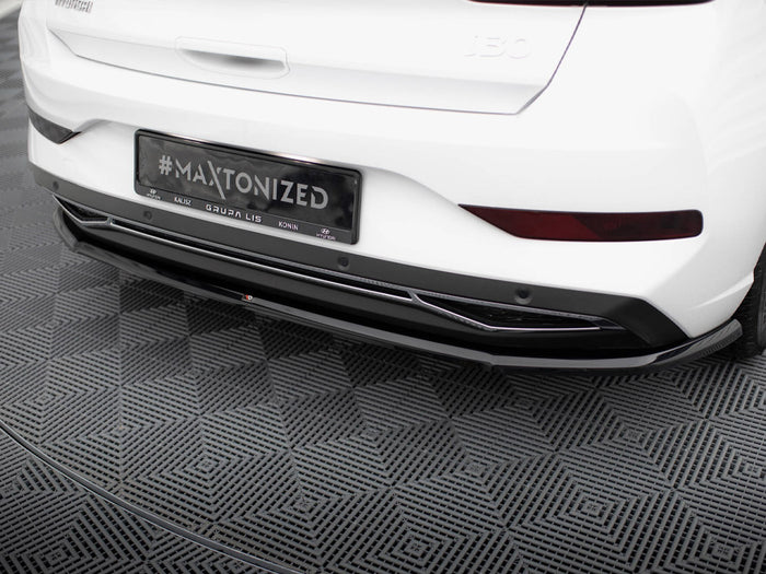 Hyundai I30 Mk3 Facelift Central Rear Splitter - Maxton Design