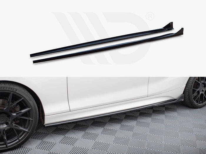 BMW 1 M-Pack / M140i F20 Facelift Side Skirts Diffusers V.3 CSL Look - Maxton Design