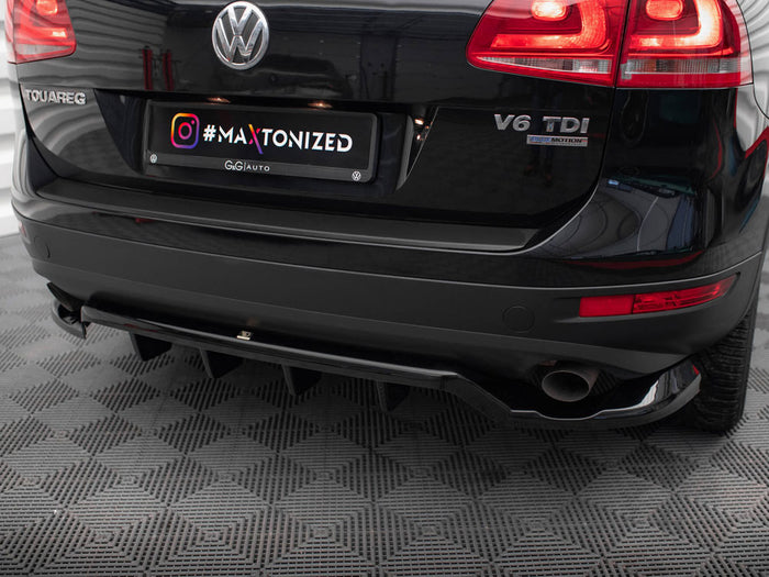 Volkswagen Touareg Mk2 Rear Splitter (Vertical Bars) - Maxton Design