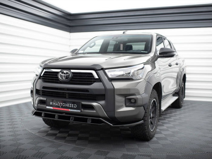 Toyota Hilux Invincible Mk8 Facelift Front Splitter - Maxton Design