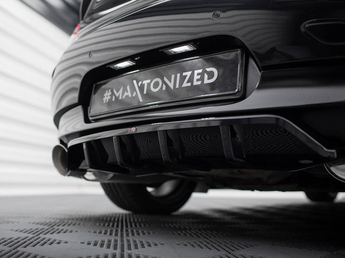 BMW Z4 M-Pack E89 Facelift Central Rear Splitter (Vertical Bars) - Maxton Design