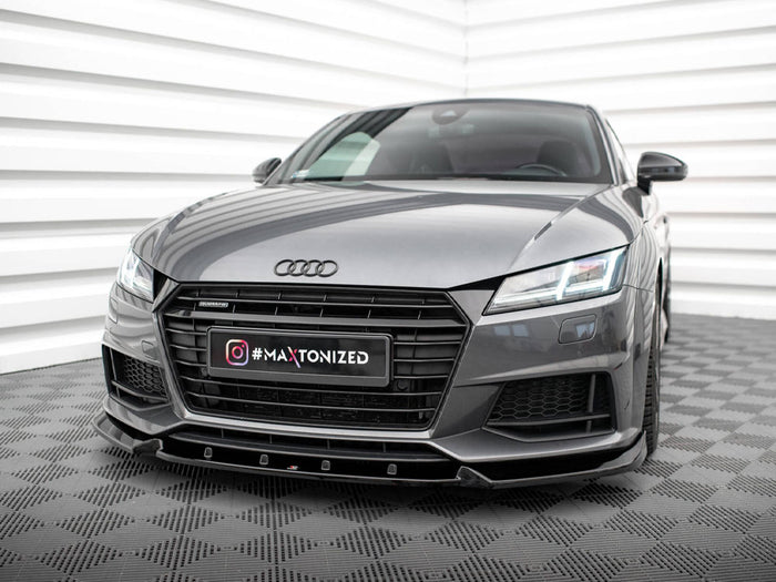 Audi TT S / S-Line 8S Front Splitter V.2 - Maxton Design
