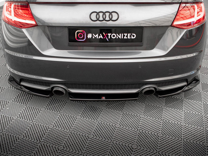Audi TT S-Line 8S Central Rear Splitter - Maxton Design