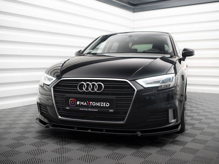 Audi A3 Sportback 8V Facelift Front Splitter V.1 - Maxton Design