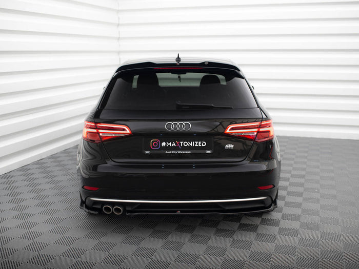 Audi A3 Sportback 8V Facelift Rear Side Splitters - Maxton Design