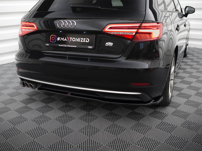 Audi A3 Sportback 8V Facelift Rear Side Splitters - Maxton Design