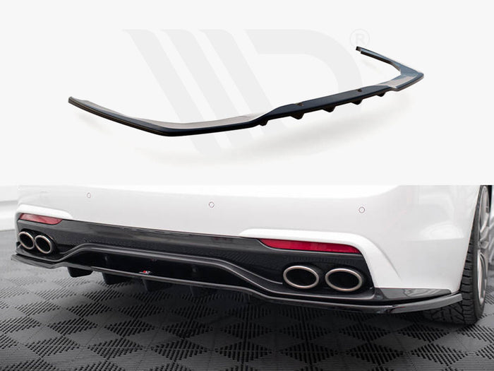 Kia Stinger Mk1 Central Rear Splitter (Vertical Bars) - Maxton Design