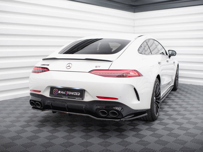Mercedes-AMG GT 43 4 Door Coupe V8 Styling Package Rear Splitter (Vertical Bars) - Maxton Design