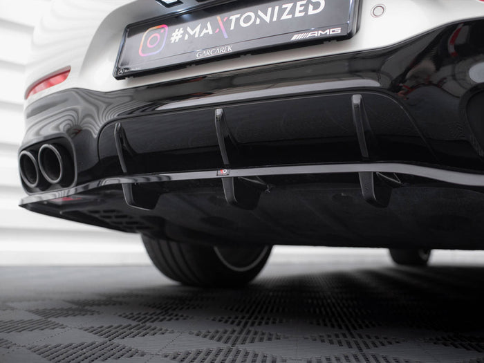 Mercedes-AMG GT 43 4 Door Coupe V8 Styling Package Rear Splitter (Vertical Bars) - Maxton Design