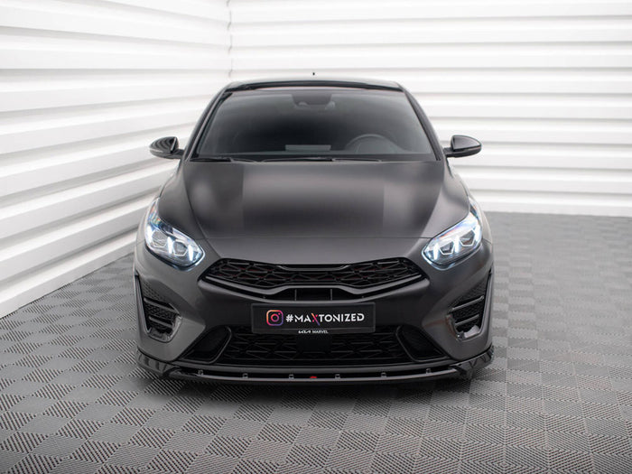 Kia Proceed GT Mk3 Facelift / Ceed GT / GT - Line Mk1 Facelift Front Splitter V.2 - Maxton Design