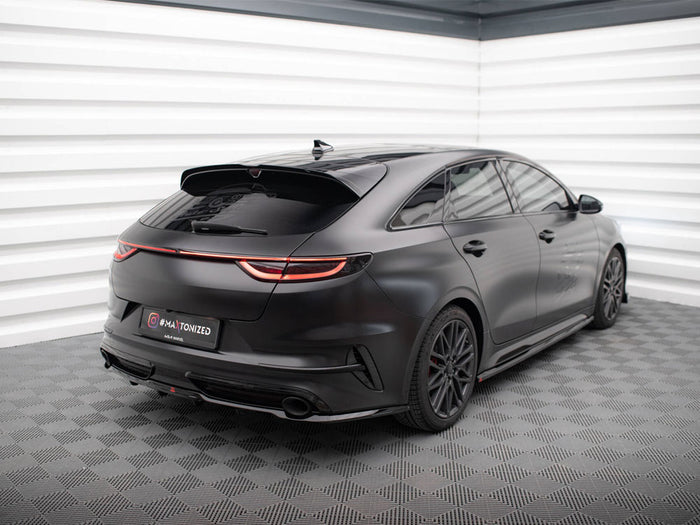 KIA ProCeed GT Mk1 Facelift Central Rear Splitter (Vertical Bars) - Maxton Design