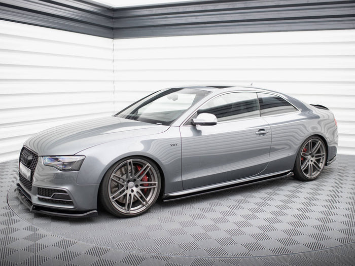 Audi S5 / A5 S-Line Coupe 8T Side Skirts Diffusers V.2 - Maxton Design